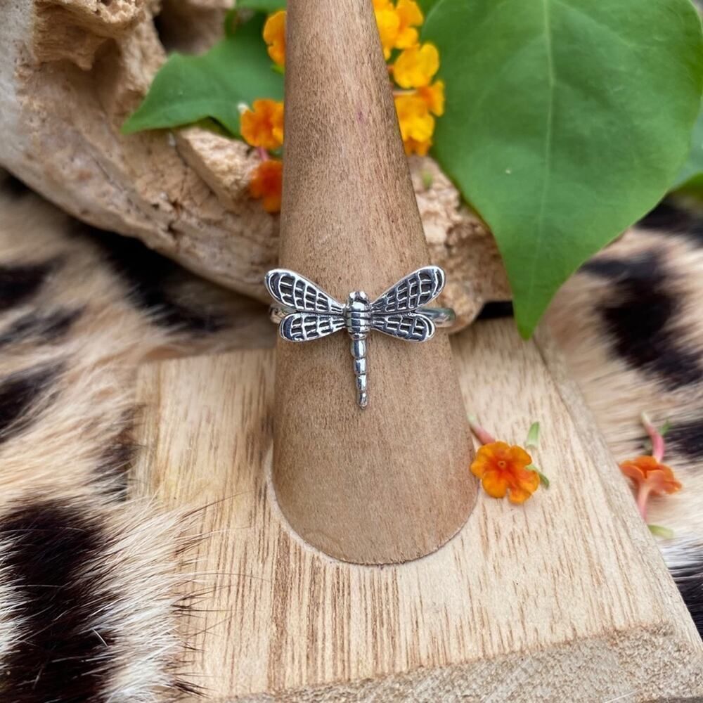 Sterling Silver Dragonfly Ring